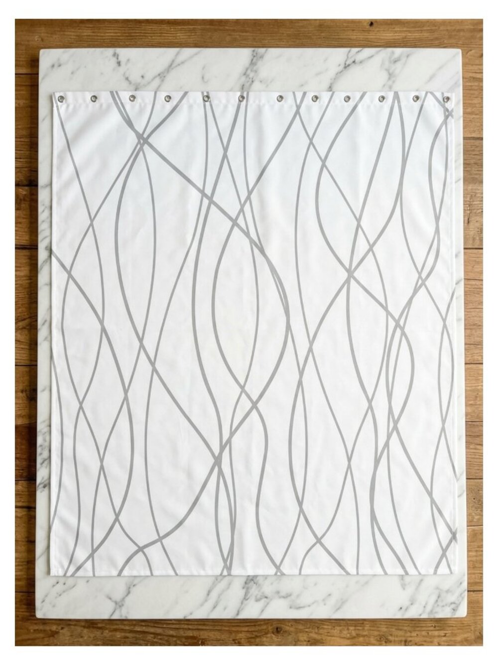 Striped Shower Curtain Polyester Waterproof 72x72 Bathroom